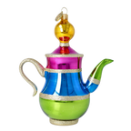 Azure Bazaar Ritual | Hand-Painted Glass Ornament | Blubom 2026-111