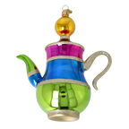 Azure Bazaar Ritual | Hand-Painted Glass Ornament | Blubom 2026-111