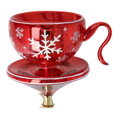 Scarlet Snowfall Teacup