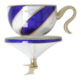 Load image into Gallery viewer, Winterberry Royale Cup Free Blowing Glass Teacup Ornament 2026-116
