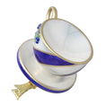 Load image into Gallery viewer, Winterberry Royale Cup Free Blowing Glass Teacup Ornament 2026-116
