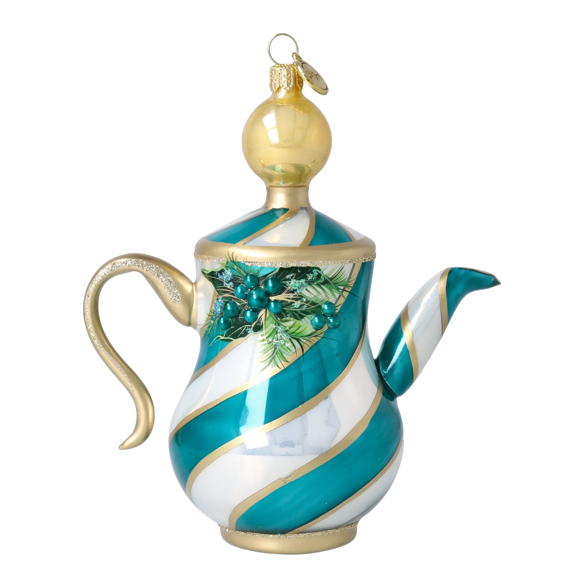 Teal Swirl Teapot