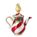 Cordial Crimson Ritual | Hand-Painted Glass Ornament | Blubom 2026-121