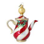 Cordial Crimson Ritual | Hand-Painted Glass Ornament | Blubom 2026-121