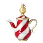 Cordial Crimson Ritual | Hand-Painted Glass Ornament | Blubom 2026-121