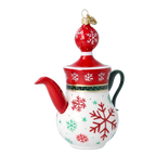 Cordial Winter Steep | Hand-Painted Glass Ornament | Blubom 2026-123