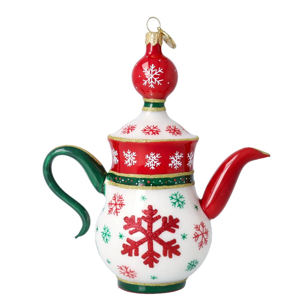 Stately Winter Steep | Hand-Painted Glass Ornament | Blubom 2026-125