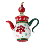 Stately Winter Steep | Hand-Painted Glass Ornament | Blubom 2026-125