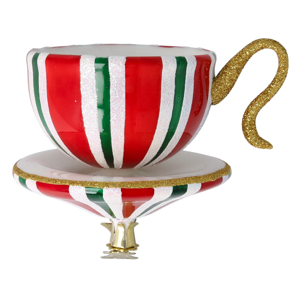 Cordial Steep | Hand-Painted Glass Ornament | Blubom 2026-126