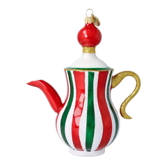 Peppermint Stripe Teapot