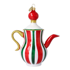 Noble Ribbon Server | Hand-Painted Glass Ornament | Blubom 2026-127