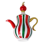 Noble Ribbon Server | Hand-Painted Glass Ornament | Blubom 2026-127