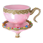Gilded Blush Steep | Hand-Painted Glass Ornament | Blubom 2026-128