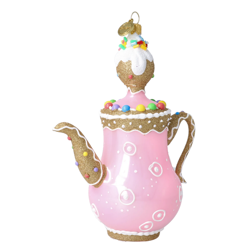Demure Confection | Hand-Painted Glass Ornament | Blubom 2026-129