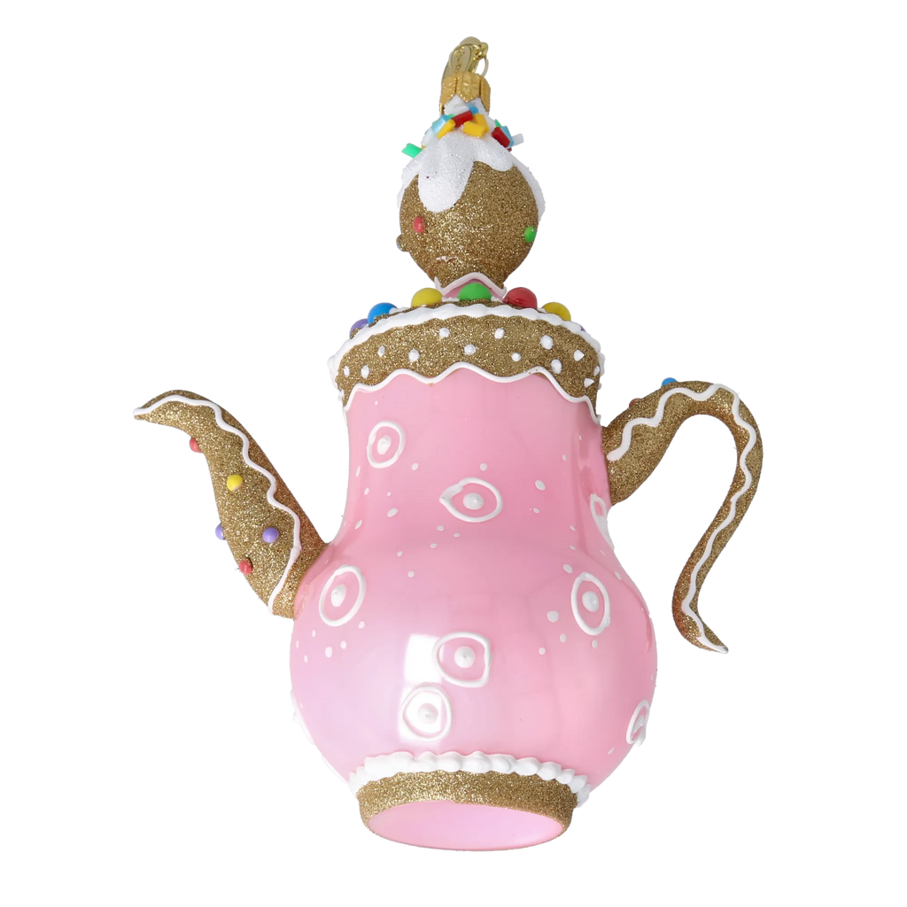 Demure Confection | Hand-Painted Glass Ornament | Blubom 2026-129