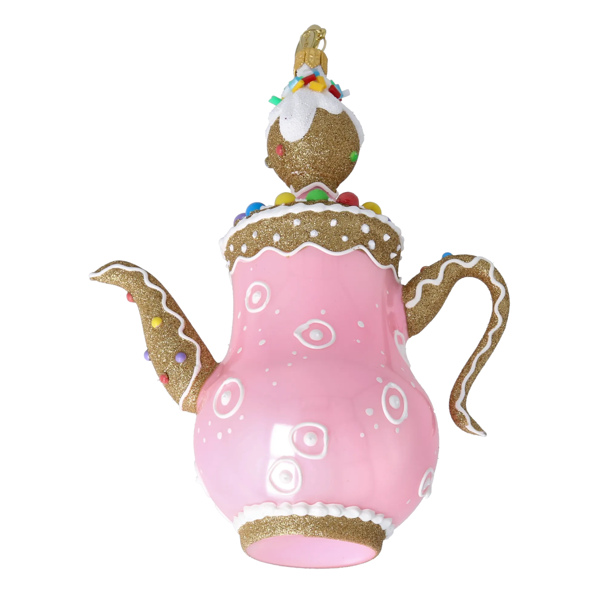 Demure Confection | Hand-Painted Glass Ornament | Blubom 2026-129