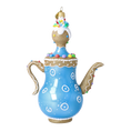Load image into Gallery viewer, Candy Sky Teapot Pot Free Blowing Glass Ornament 2026-131
