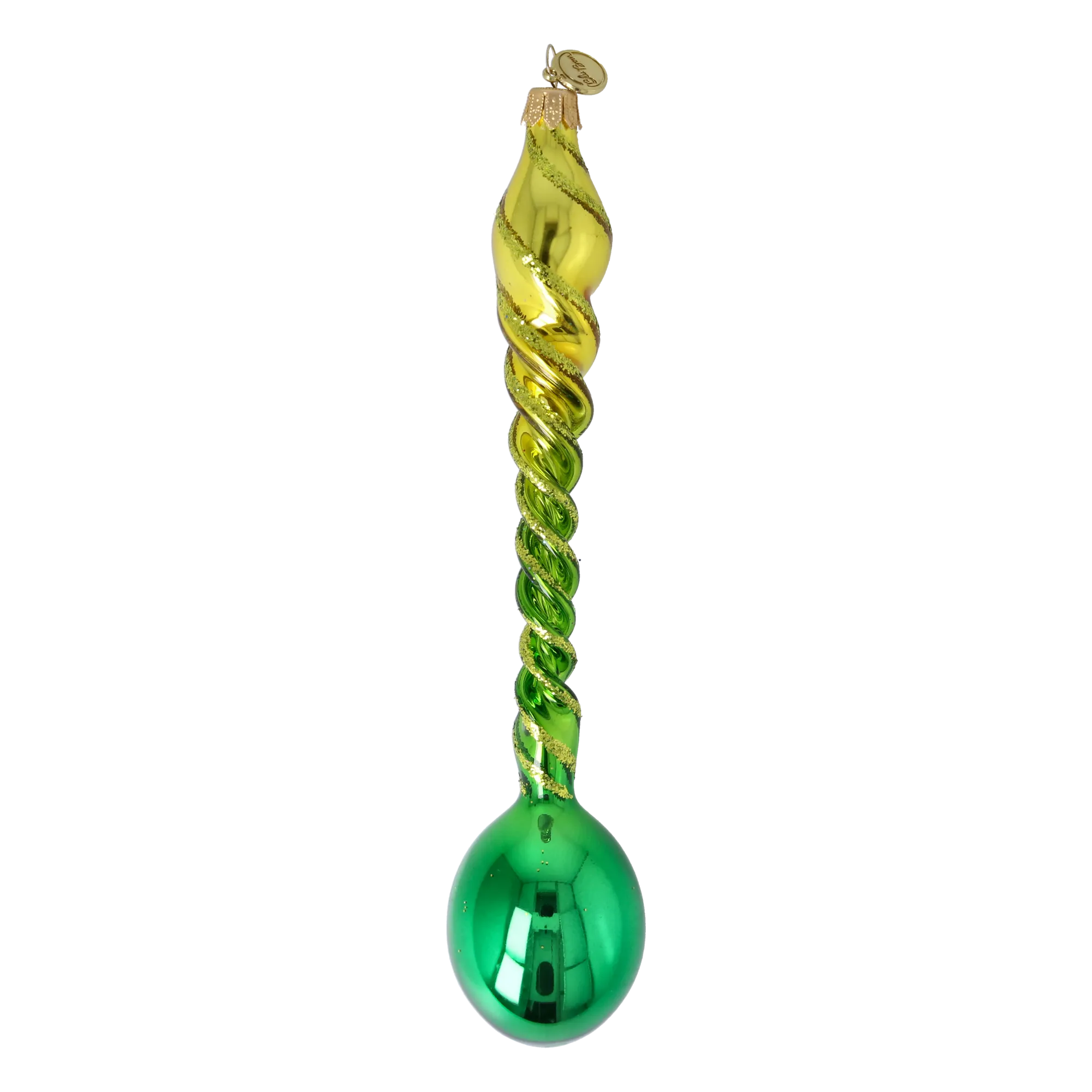 Solar Verdure | Hand-Painted Glass Ornament | Blubom 2026-138