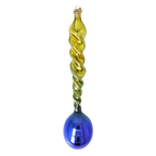 Gilded Nocturne | Hand-Painted Glass Ornament | Blubom 2026-139