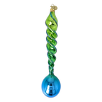 Jade Tide Silence | Hand-Painted Glass Ornament | Blubom 2026-140