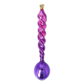 Violet Twilight Echo | Hand-Painted Glass Ornament | Blubom 2026-142