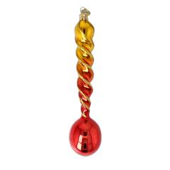 Gold & Scarlet Drill-Twist Drop