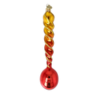 Molten Cadence | Hand-Painted Glass Ornament | Blubom 2026-145