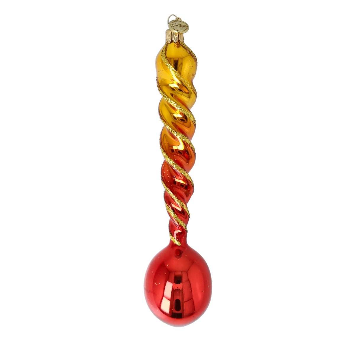 Molten Cadence | Hand-Painted Glass Ornament | Blubom 2026-145