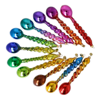 Molten Cadence | Hand-Painted Glass Ornament | Blubom 2026-145