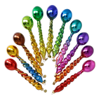 Molten Cadence | Hand-Painted Glass Ornament | Blubom 2026-145