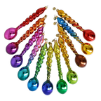 Molten Cadence | Hand-Painted Glass Ornament | Blubom 2026-145