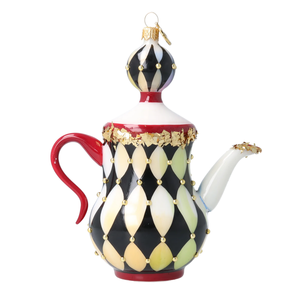Imperial Court Caprice | Hand-Painted Glass Ornament | Blubom 2026-149