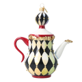 Imperial Court Caprice | Hand-Painted Glass Ornament | Blubom 2026-149