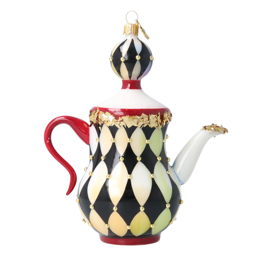 Imperial Court Caprice | Hand-Painted Glass Ornament | Blubom 2026-149
