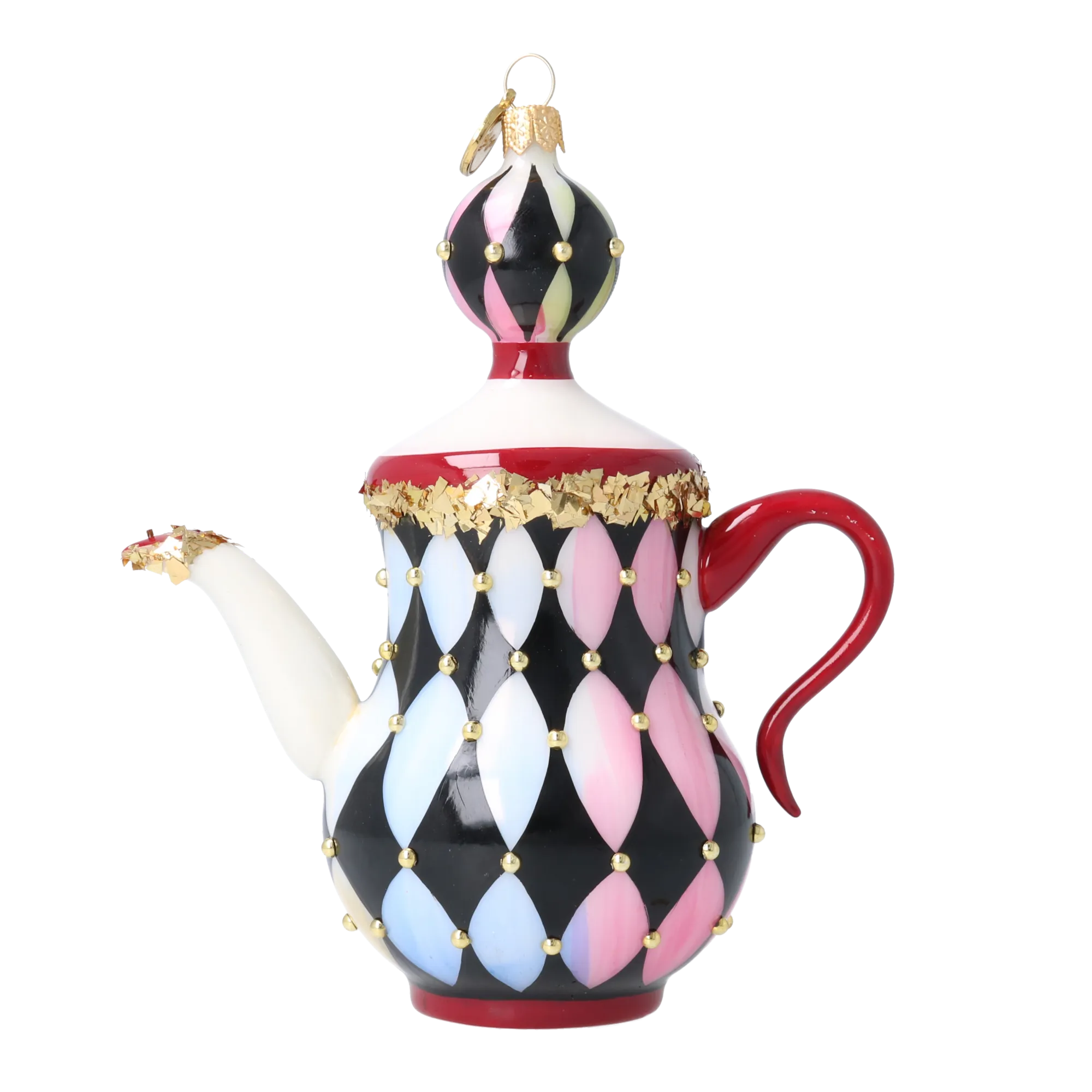 Imperial Court Caprice | Hand-Painted Glass Ornament | Blubom 2026-149
