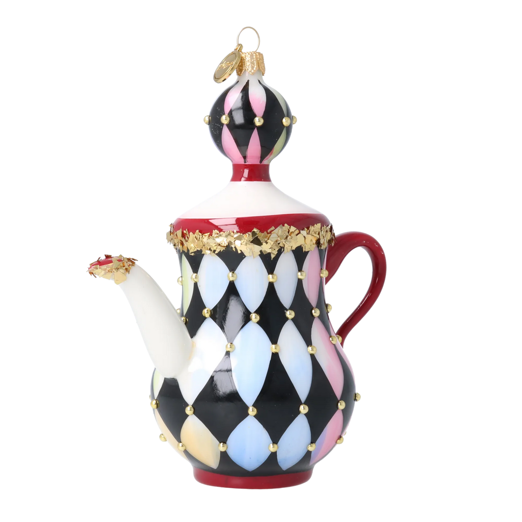 Imperial Court Caprice | Hand-Painted Glass Ornament | Blubom 2026-149