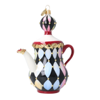 Imperial Court Caprice | Hand-Painted Glass Ornament | Blubom 2026-149