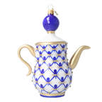 Imperial Cobalt Ritual | Hand-Painted Glass Ornament | Blubom 2026-151