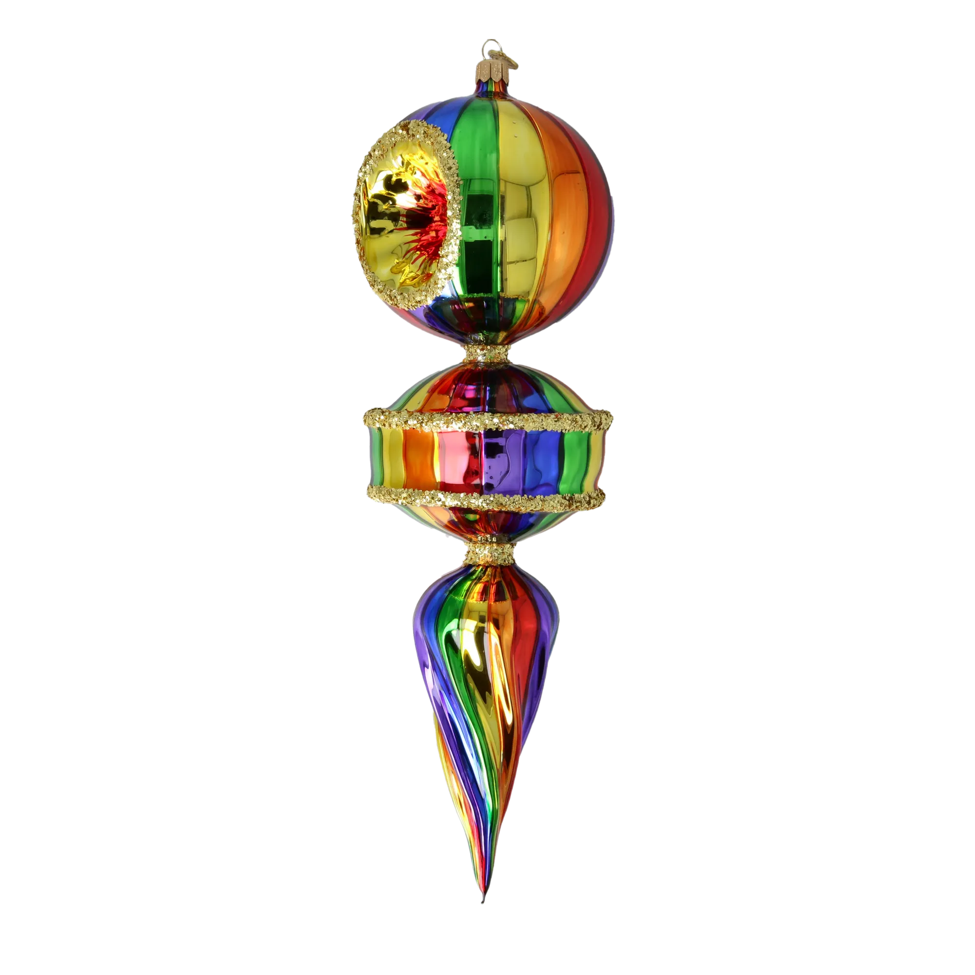 Spectrum Reflector Drop Premium christmas glass ornament 2026-156