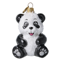 Panda Bear | Hand-Painted Glass Ornament | Blubom 2027-005