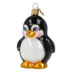 Chubby Penguin | Hand-Painted Glass Ornament | Blubom 2027-007