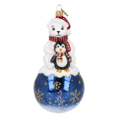Snowy Bear Duo in Ruby
