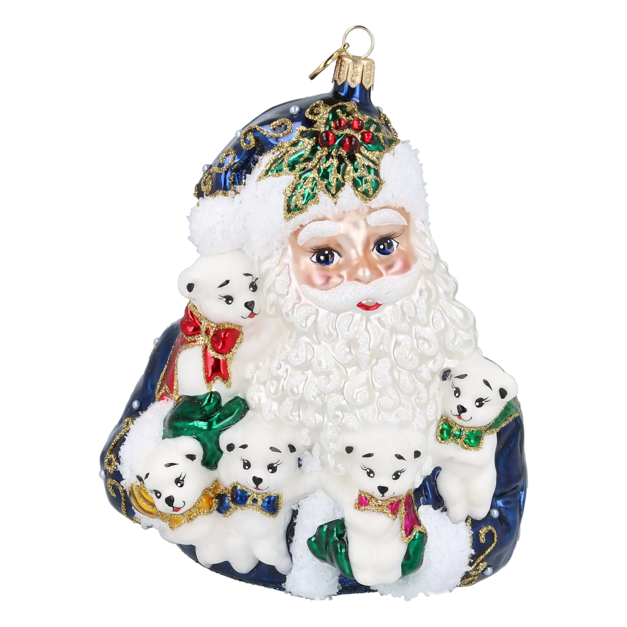 Santa's Furry Friends in Navy