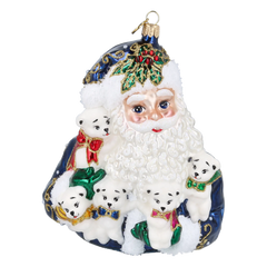 Santa's Furry Friends in Navy