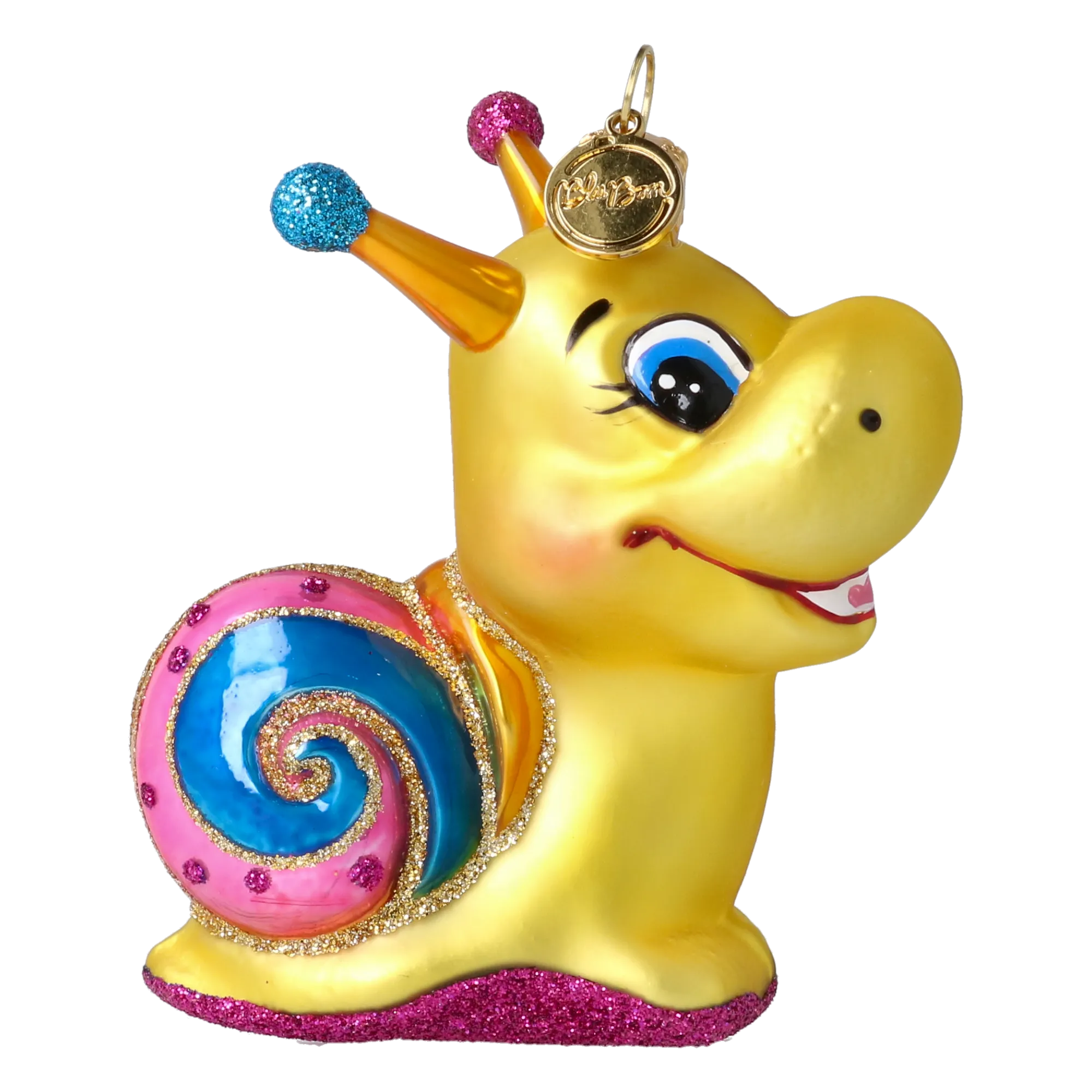 Curious Snail in Marigold & Bubblegum