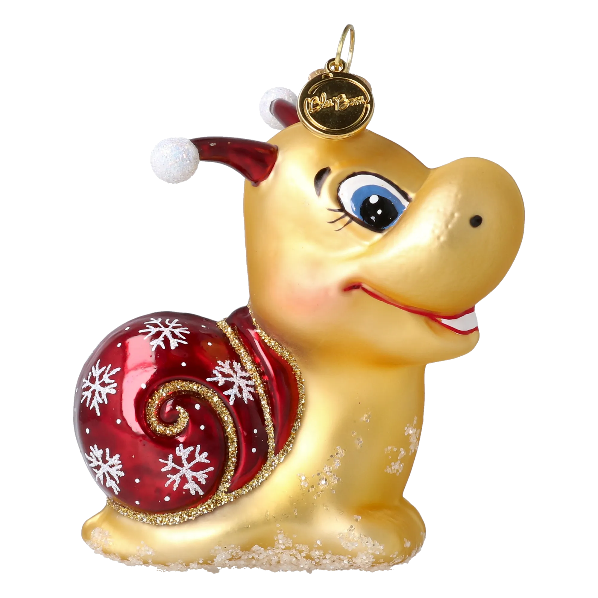Curious Snail in Honey & Crimson