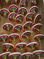 Vivid Painted Rhythm | Hand-Painted Glass Ornament | Blubom 2022-527