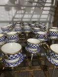 Load image into Gallery viewer, Imperial Tea cup Ornament Handmade Glass Christmas ornament.

