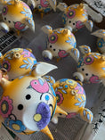 Load image into Gallery viewer, Piglet in the Meadow Handmade Glass Christmas ornament Pig
