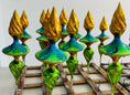 Load image into Gallery viewer, Twist Drop Ornament  glass christmas ornaments hand-blown
